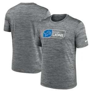 Detroit lions nike velocity jock tag performance t shirt anthracite Multi