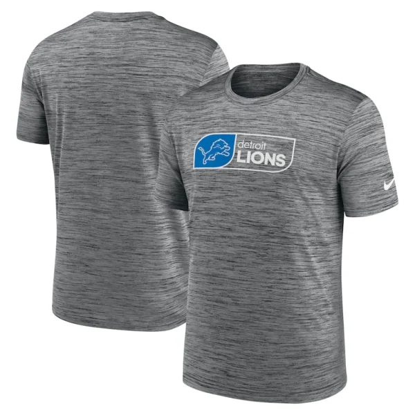Detroit lions nike velocity jock tag performance t shirt anthracite Multi