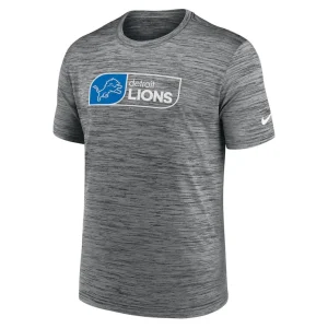 Detroit lions nike velocity jock tag performance t shirt anthracite Multi M