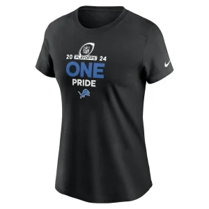 Detroit lions nike womens 2024 nfl playoffs t shirt Black M