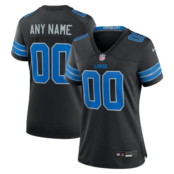 Detroit lions nike womens alternate custom game jersey Black