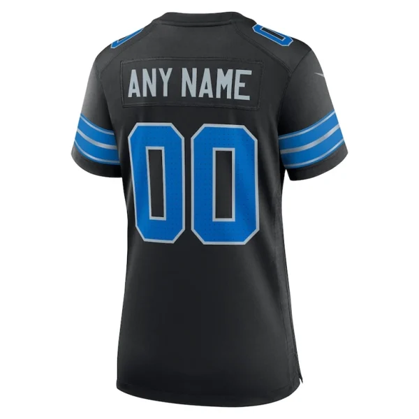 Detroit lions nike womens alternate custom game jersey Black L