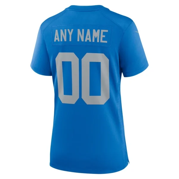 Detroit lions nike womens alternate custom game jersey Blue L