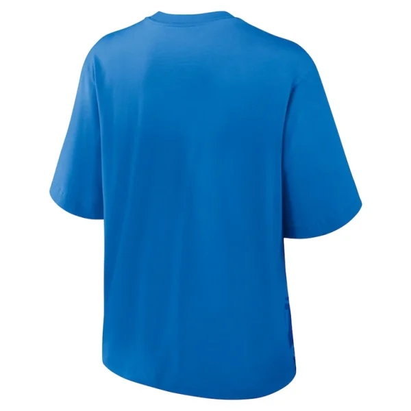 Detroit lions nike womens boxy t shirt Blue M