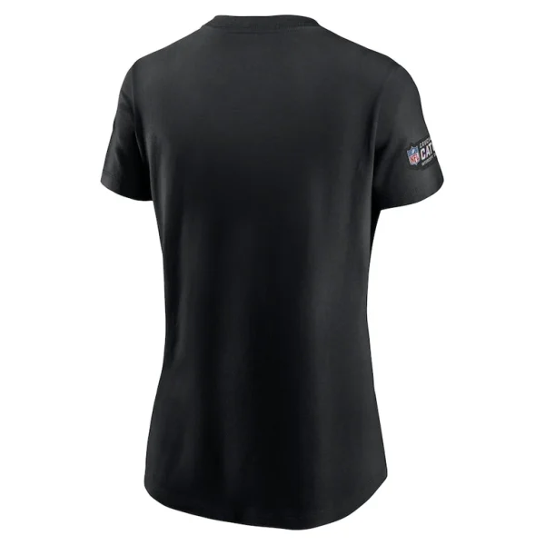 Detroit lions nike womens crucial catch sideline tri blend t shirt Black M
