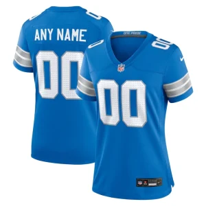 Detroit lions nike womens custom game jersey Blue