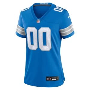 Detroit lions nike womens custom game jersey Blue M