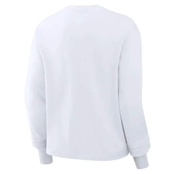 Detroit lions nike womens essential long sleeve boxy t shirt White M