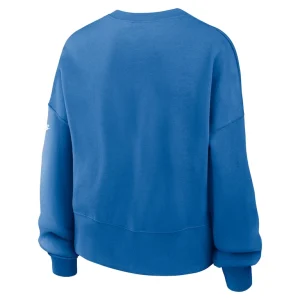 Detroit lions nike womens oversized rewind pullover sweatshirt Blue M