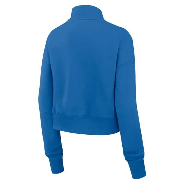 Detroit lions nike womens rewind phoenix half zip sweatshirt Blue M