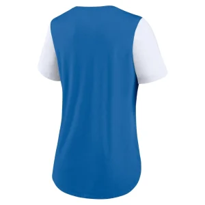 Detroit lions nike womens team nod tri blend fashion t shirt Blue M