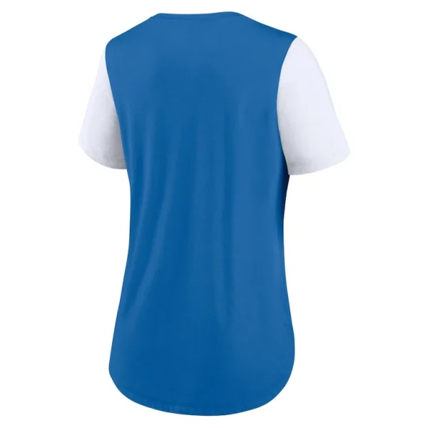 Detroit lions nike womens team nod tri blend fashion t shirt Blue M