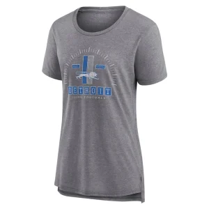 Detroit lions nike womens vintage graphic tri blend scoop neck t shirt Gray M