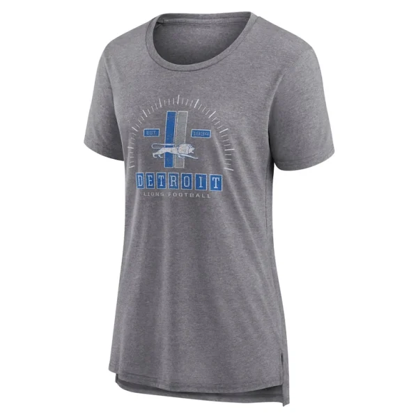 Detroit lions nike womens vintage graphic tri blend scoop neck t shirt Gray M