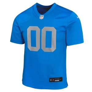 Detroit lions nike youth alternate custom game jersey Blue Yth M