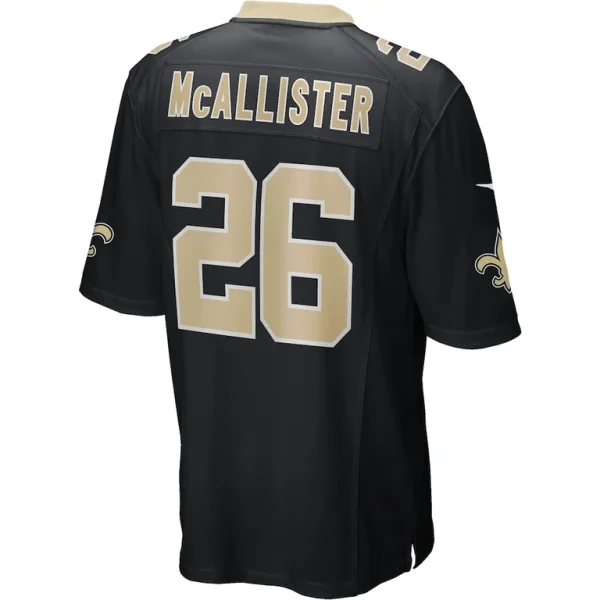 Deuce mcallister new orleans saints nike game retired player jersey Black L