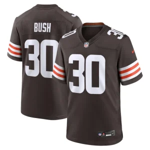 Devin bush cleveland browns nike game jersey Brown