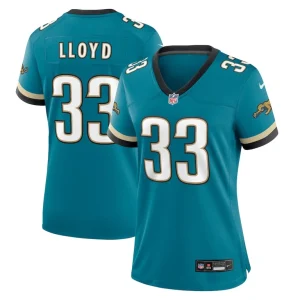 Devin lloyd jacksonville jaguars nike womens prowler throwback game jersey Teal