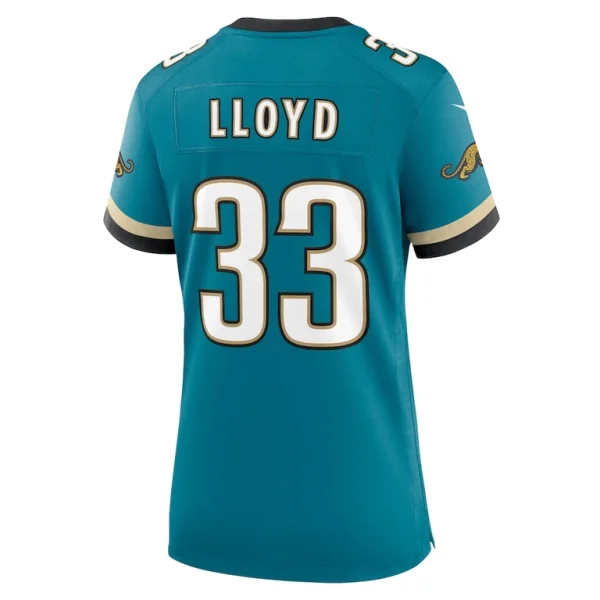 Devin lloyd jacksonville jaguars nike womens prowler throwback game jersey Teal L