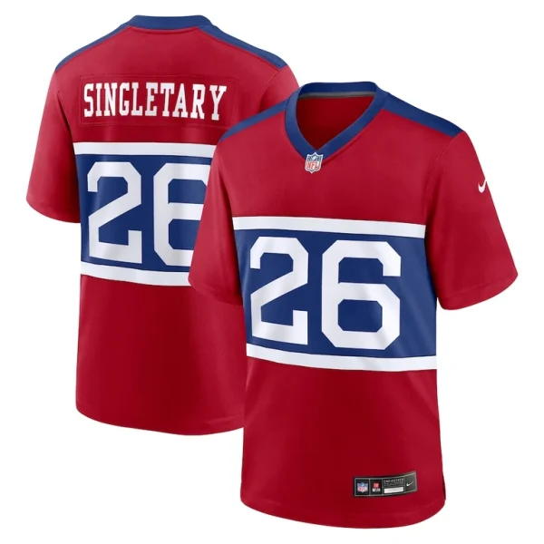 Devin singletary new york giants nike alternate player game jersey Century red