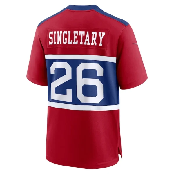 Devin singletary new york giants nike alternate player game jersey Century red L