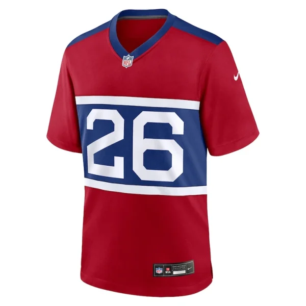 Devin singletary new york giants nike alternate player game jersey Century red M