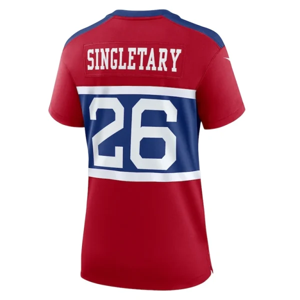 Devin singletary new york giants nike womens alternate player game jersey Century red L