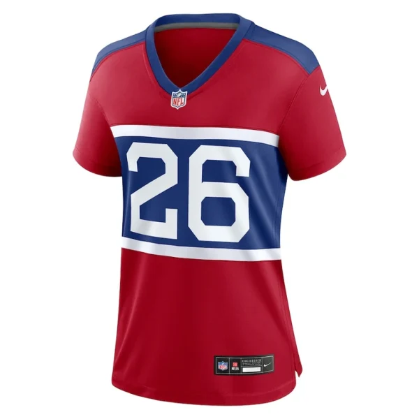 Devin singletary new york giants nike womens alternate player game jersey Century red M