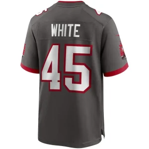 Devin white tampa bay buccaneers nike game jersey pewter Multi L