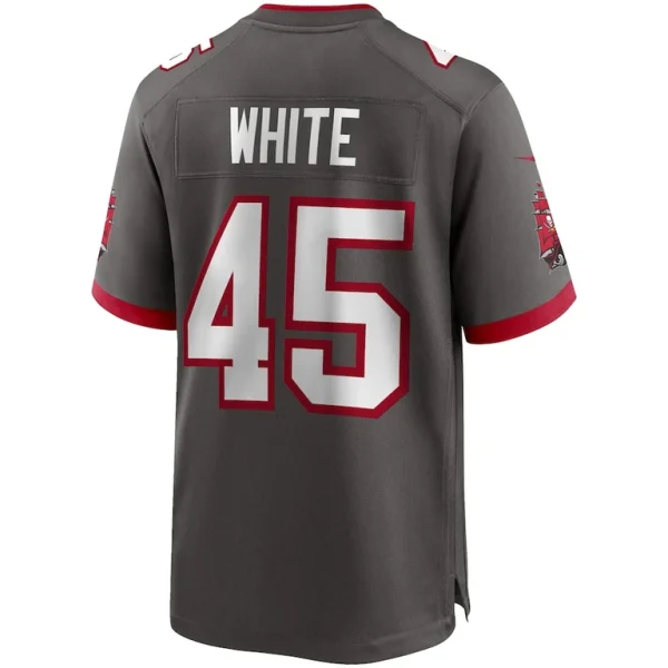 Devin white tampa bay buccaneers nike game jersey pewter Multi L