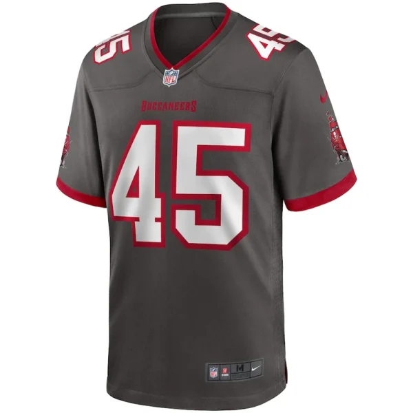 Devin white tampa bay buccaneers nike game jersey pewter Multi M