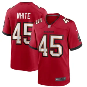 Devin white tampa bay buccaneers nike player game jersey Red