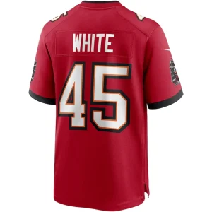 Devin white tampa bay buccaneers nike player game jersey Red L
