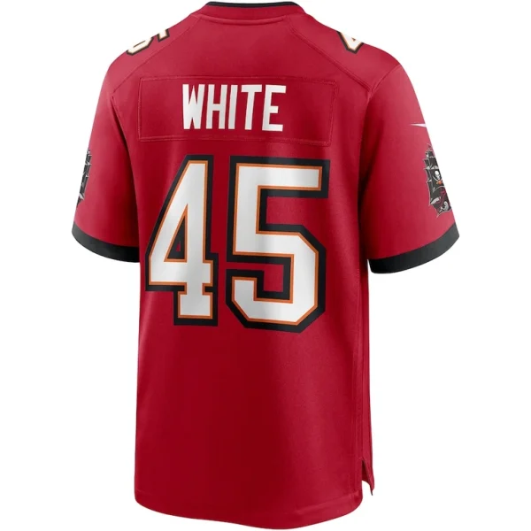 Devin white tampa bay buccaneers nike player game jersey Red L