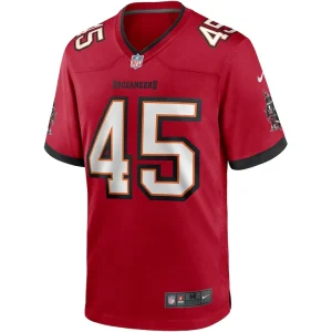 Devin white tampa bay buccaneers nike player game jersey Red M
