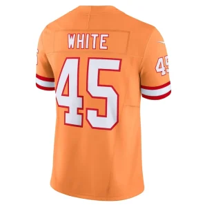 Devin white tampa bay buccaneers nike vapor f.u.s.e. limited jersey Orange L