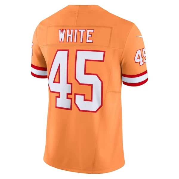 Devin white tampa bay buccaneers nike vapor f.u.s.e. limited jersey Orange L