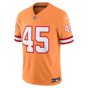 Devin white tampa bay buccaneers nike vapor f.u.s.e. limited jersey Orange M