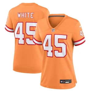 Devin white tampa bay buccaneers nike womens player jersey Orange