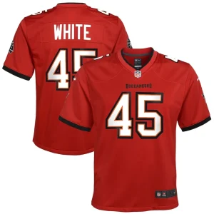 Devin white tampa bay buccaneers nike youth game jersey Red