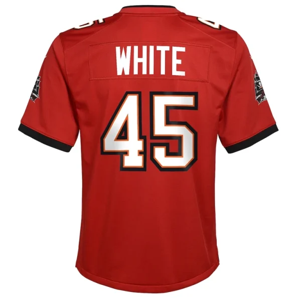 Devin white tampa bay buccaneers nike youth game jersey Red Yth L