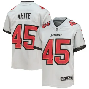 Devin white tampa bay buccaneers nike youth inverted team game jersey Gray