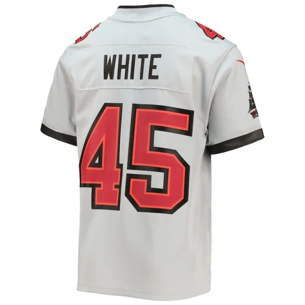 Devin white tampa bay buccaneers nike youth inverted team game jersey Gray Yth L