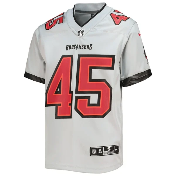 Devin white tampa bay buccaneers nike youth inverted team game jersey Gray Yth M