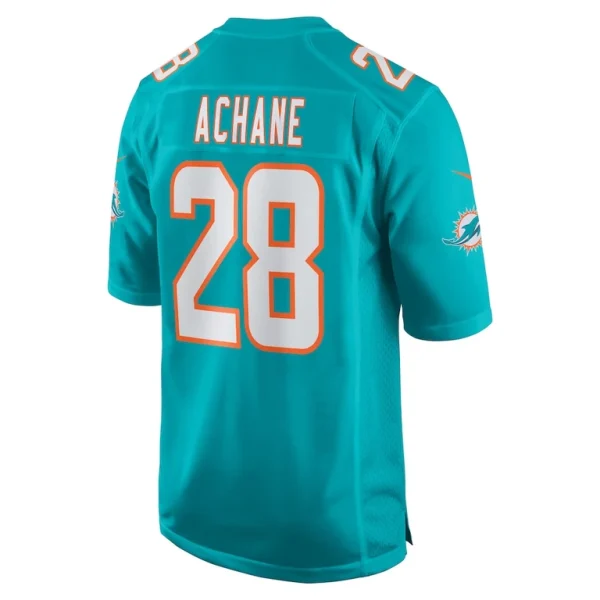 Devon achane miami dolphins nike player game jersey Aqua L