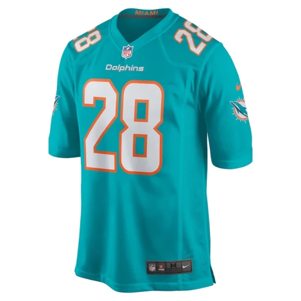 Devon achane miami dolphins nike player game jersey Aqua M