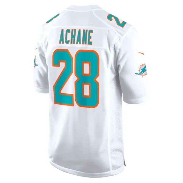 Devon achane miami dolphins nike player game jersey White L