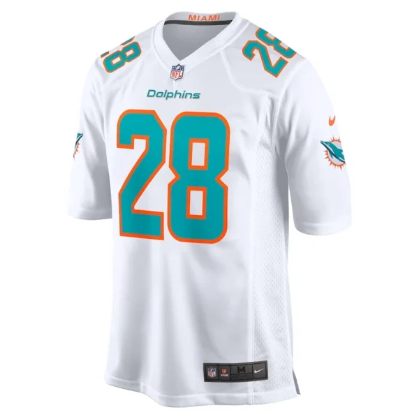 Devon achane miami dolphins nike player game jersey White M