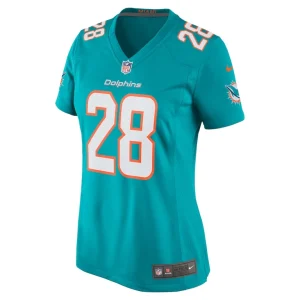 Devon achane miami dolphins nike womens player game jersey Aqua M