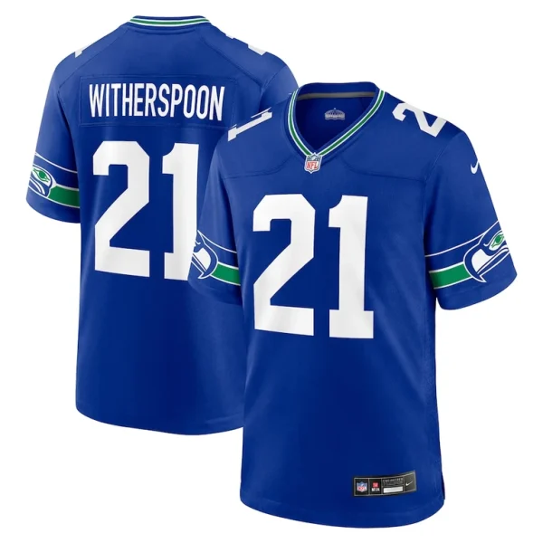 Devon witherspoon seattle seahawks nike throwback player game jersey Royal